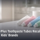 Fostoria News Four toothpaste tubes in different colors on a bathroom counter with Fostoria Free Press logo.